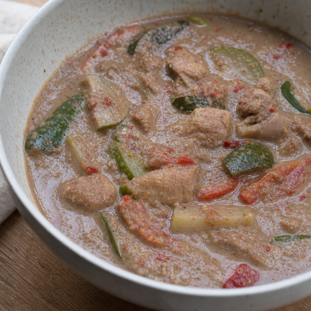Thai red curry with metallic taste