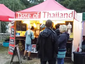 Taste of Thailand serving food at a festival