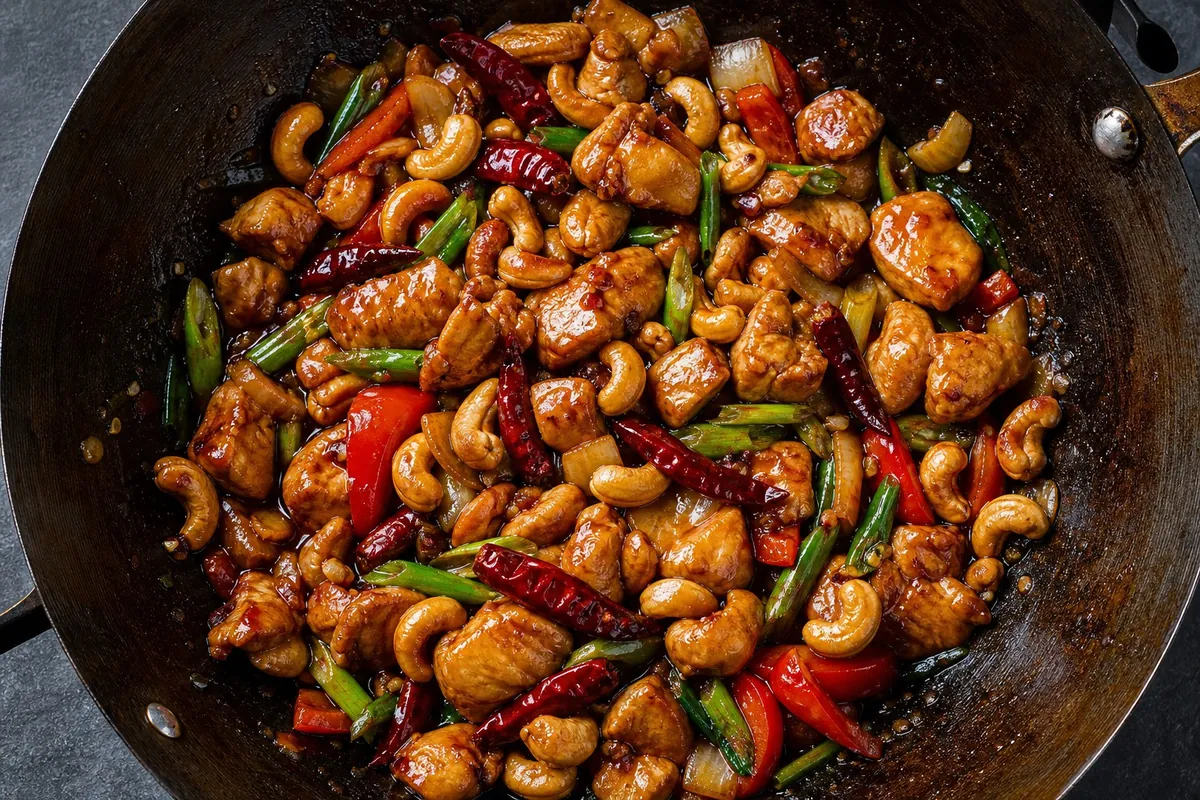 Thai chicken and cashew nut stir fry