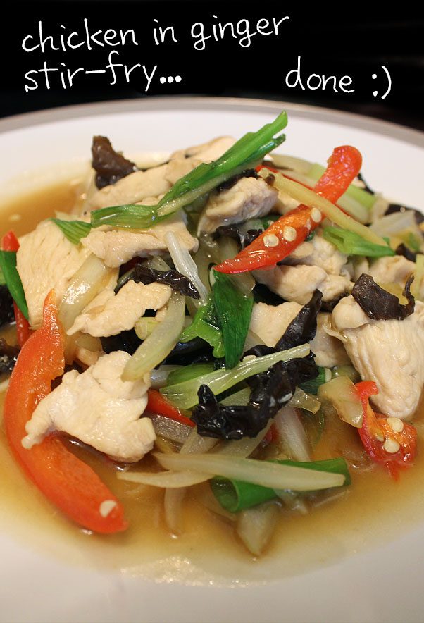 Chicken in Ginger Stir Fry