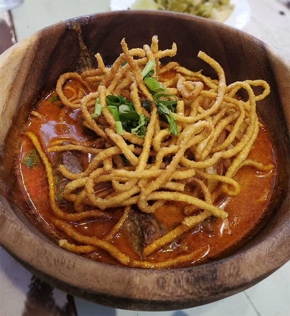 Traditional Northern Thai Dish - Khao Sawy