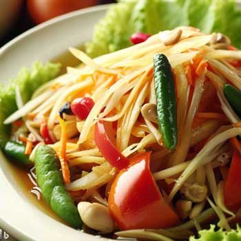 healthy thai food - papaya salad