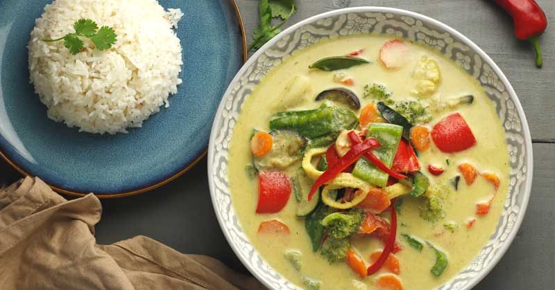 Thai Green Curry with Jasmine Rice