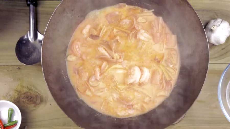 Bring to the boil again then turn off the heat