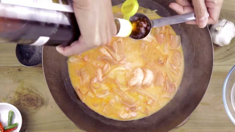 Add the fish sauce