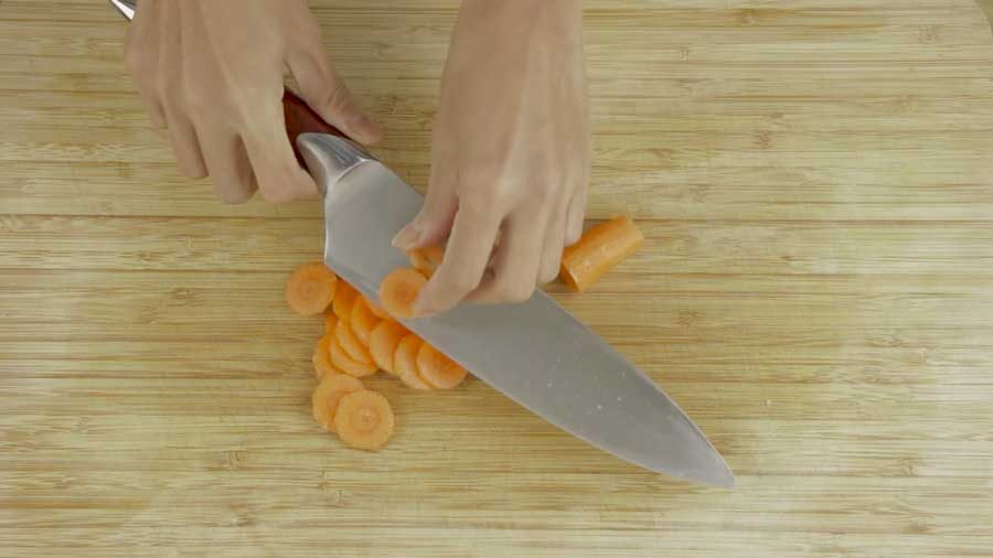 Cut the carrots