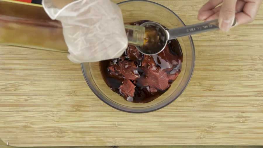 Add the cooking wine