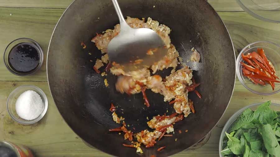 Add the chicken