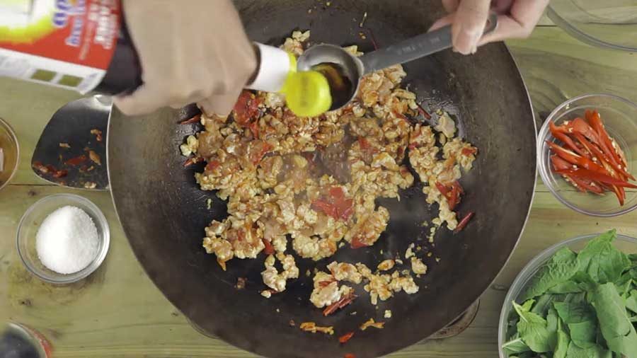 Add the fish sauce
