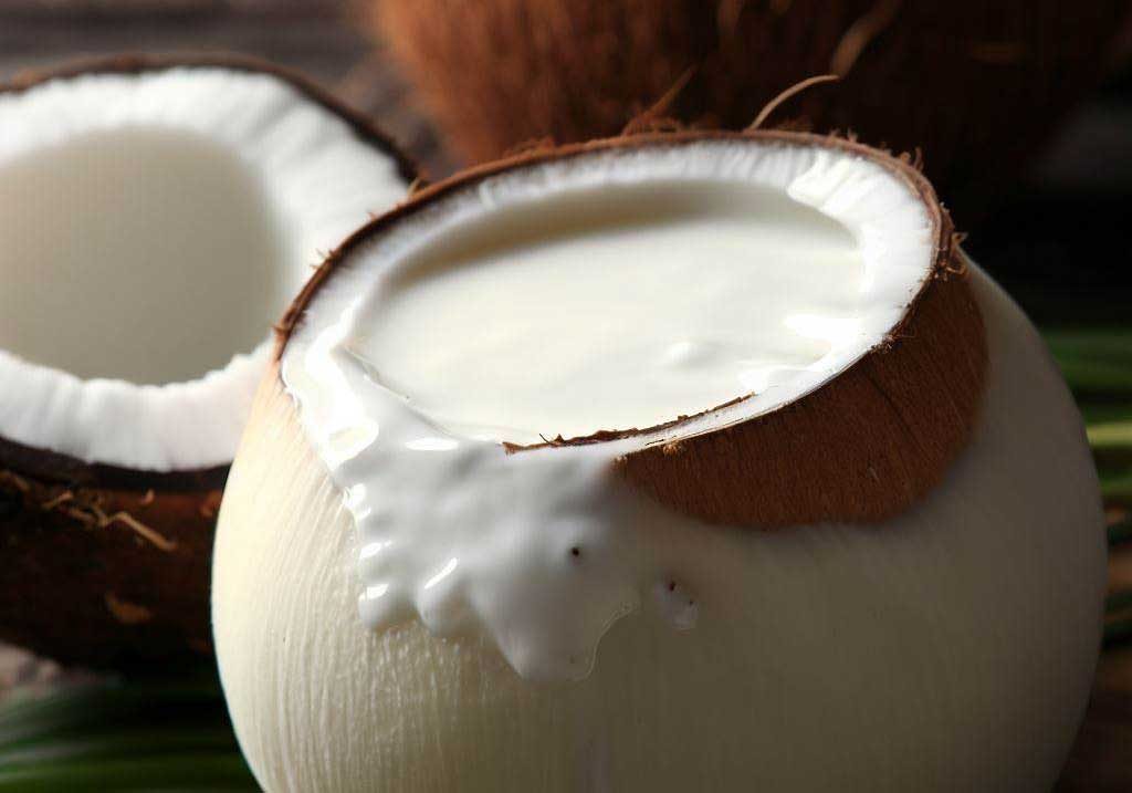 Canned and fresh coconut milk essential for Thai curries and soups