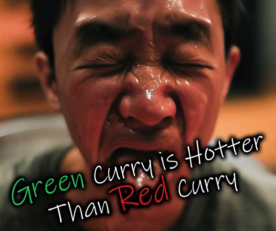 Which is Hotter Red or Green Thai Curry? Answer is The Green Curry!