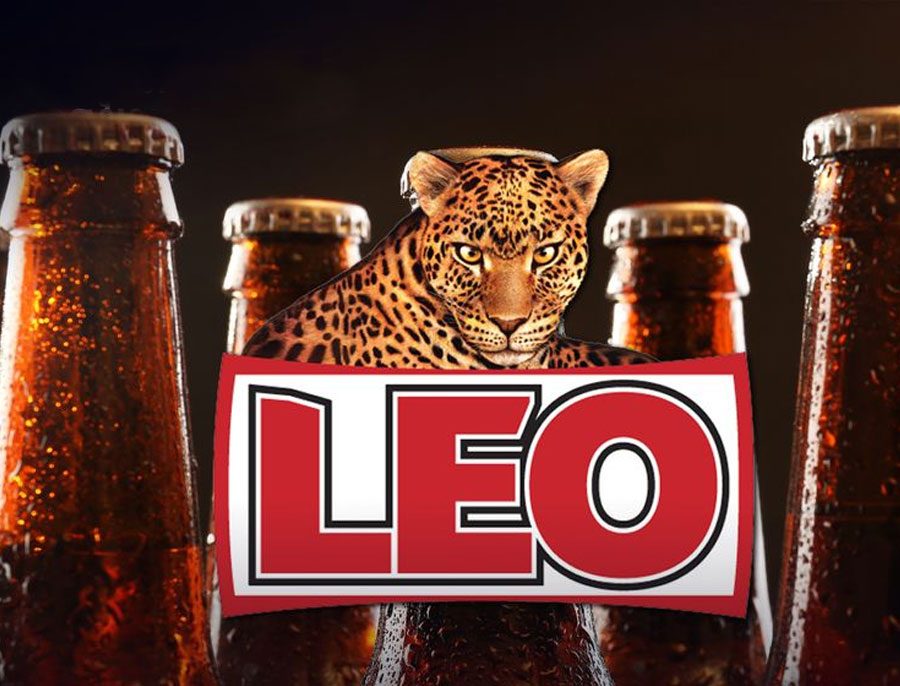 Leo Beer bottle one of the most popular Thai beer brands enjoyed with Thai cuisine
