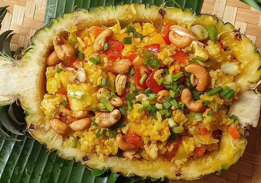Non-Spicy Thai Dish - Pineapple Fried Rice